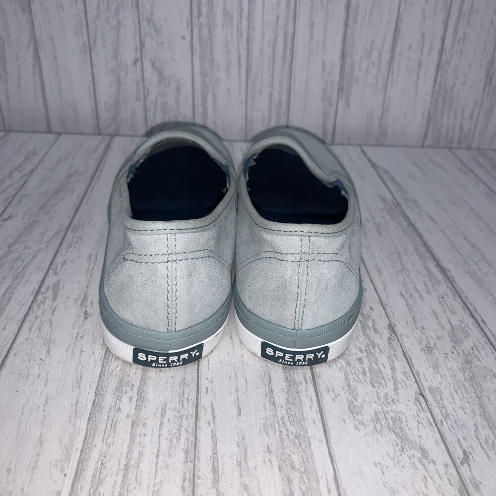 Womens Size 8 Sperry Top Slide Sea Side Mint Suede Shoes - Picture 4 of 6